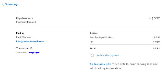 rapidworkers payment proof